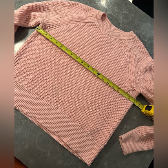 J. Crew Pink Cotton Fisherman Sweater Size S - Picture 9 of 10